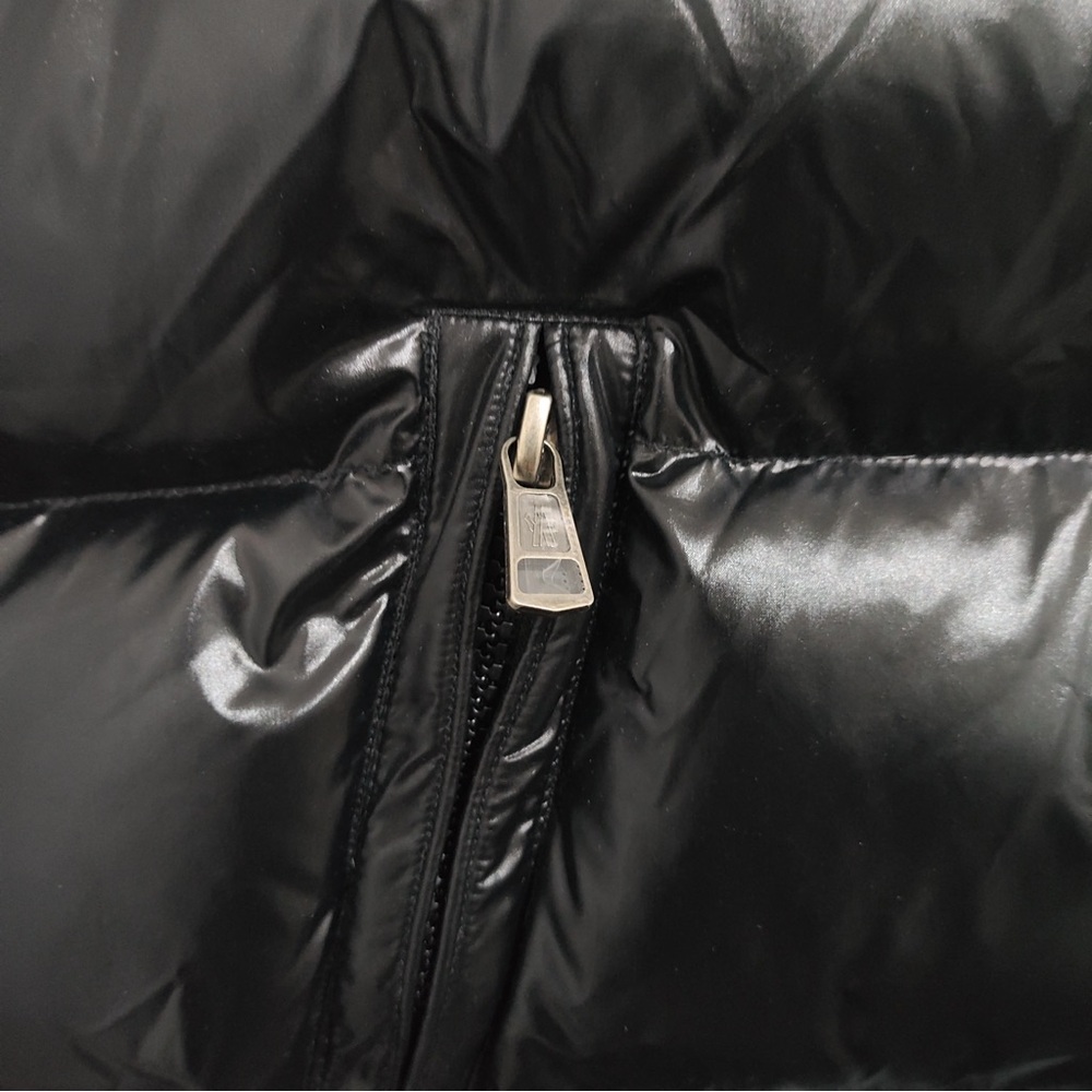 Moncler Shiny Black Quilted Puffer Vest - Picture 7 of 7